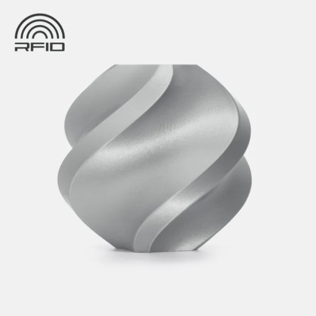 filament 3d bambu lab pla basic silver