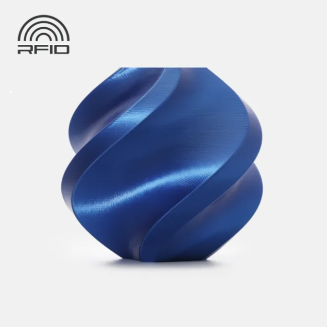 filament 3d bambu lab pla silk+ blue