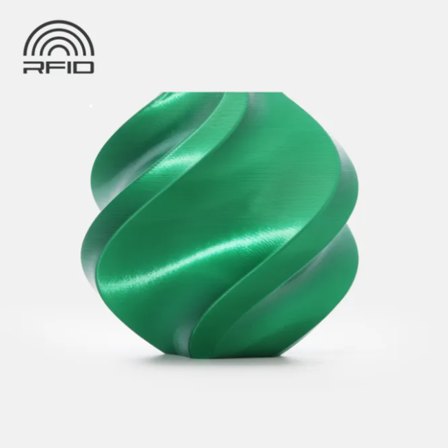 filament 3d bambu lab pla silk+ candygreen