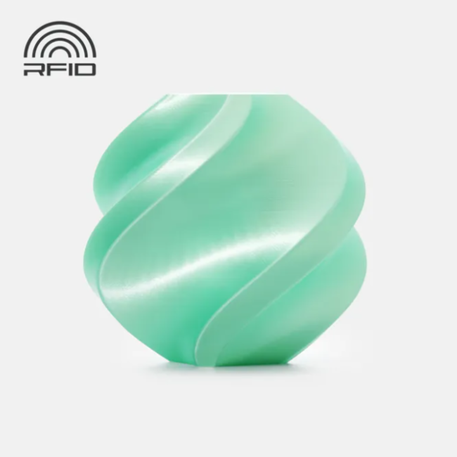 filament 3d bambu lab pla silk+ mint