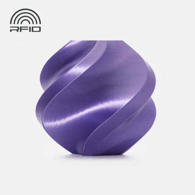 filament 3d bambu lab pla silk+ purple