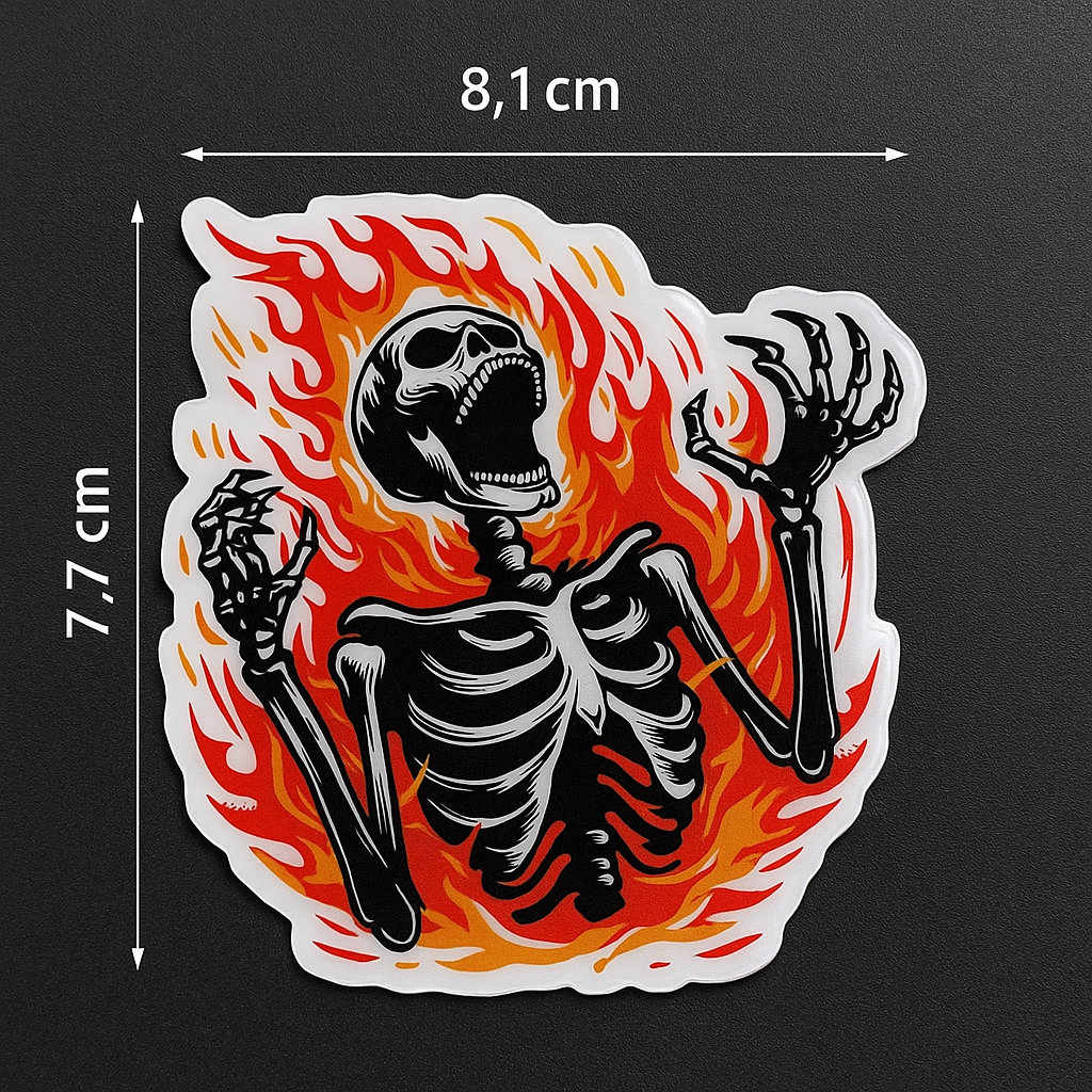 Skeleton In Fire