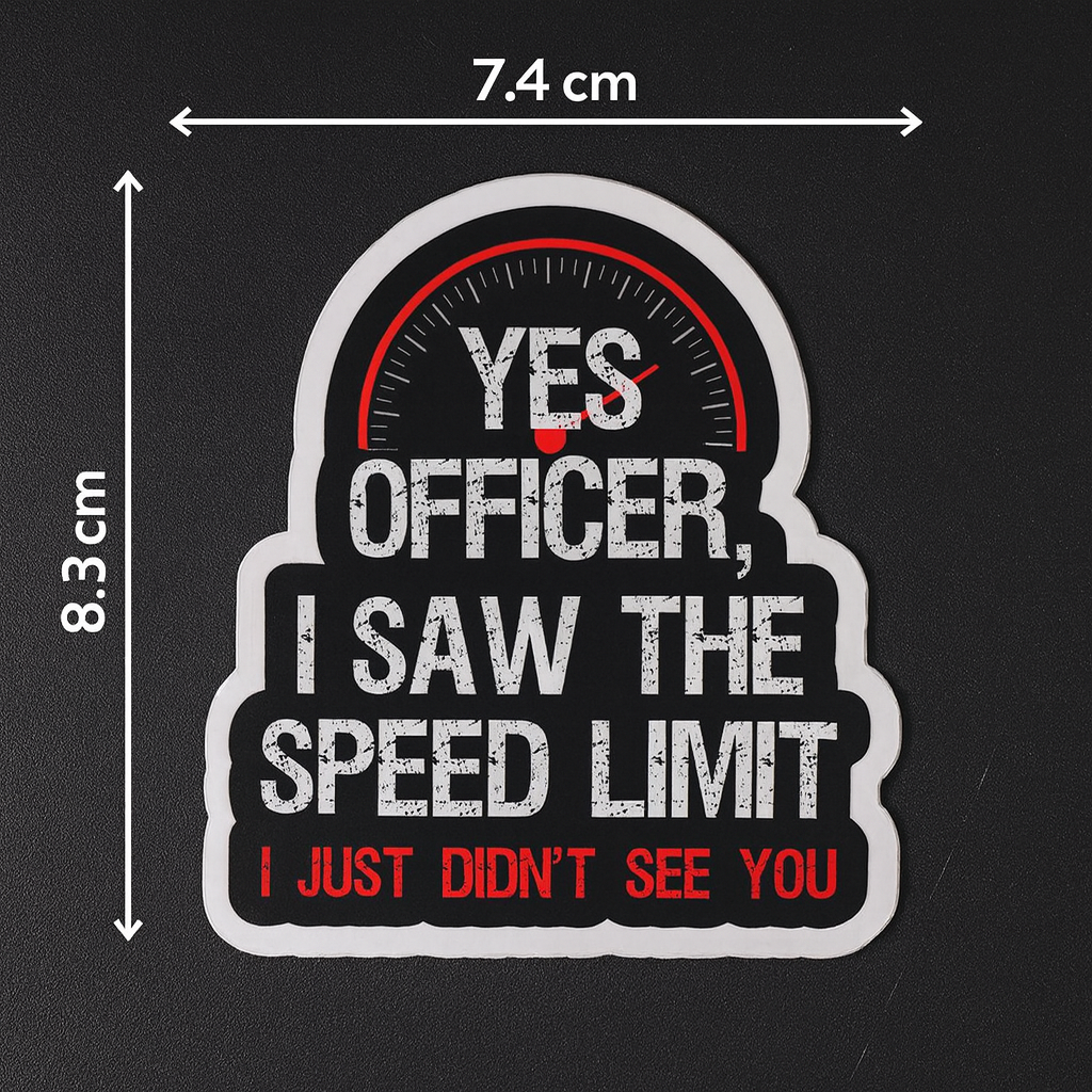 Yes Officer, I Saw Speed Limit