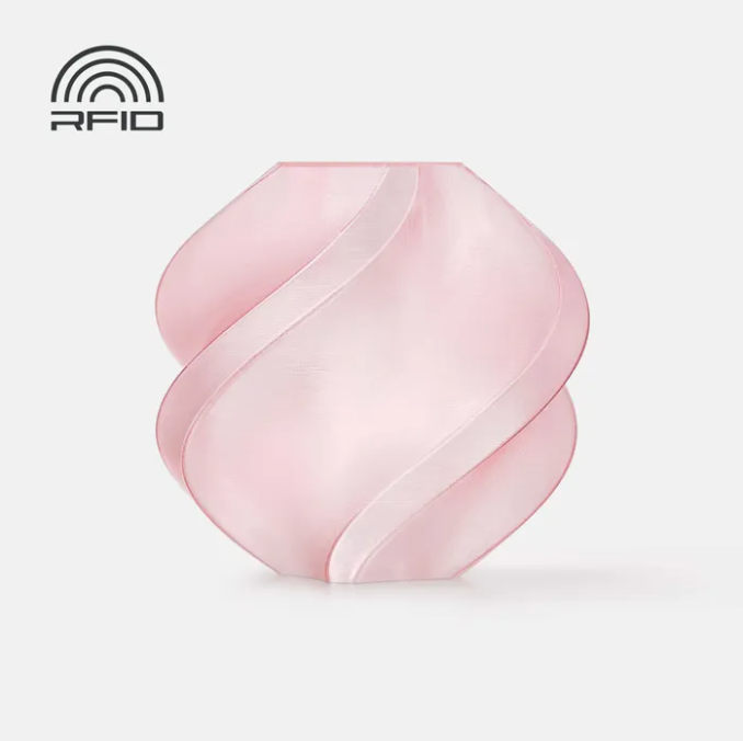 filament 3d bambu lab petg translucent pink