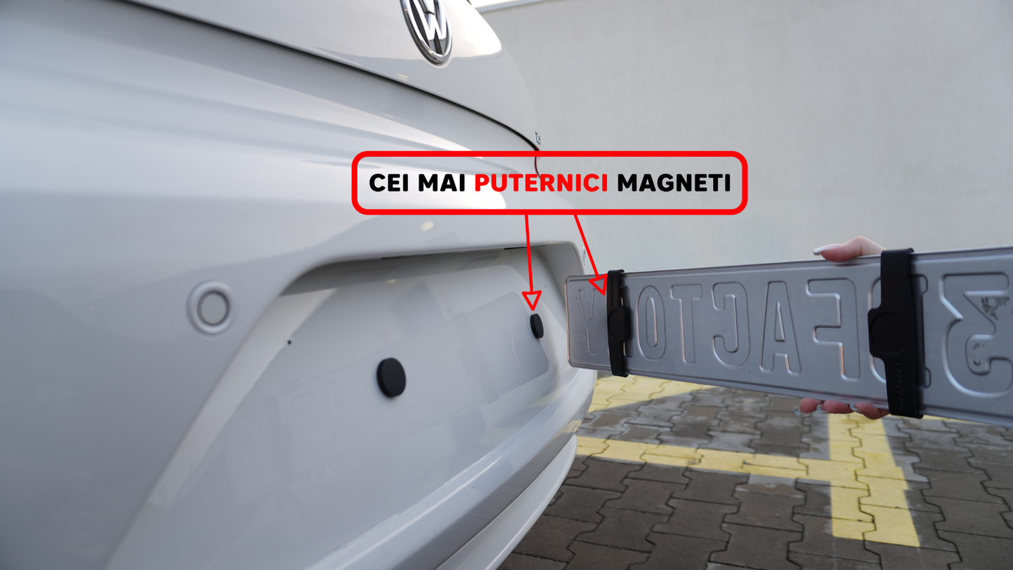 Suport Magnetic Numar Auto Slim