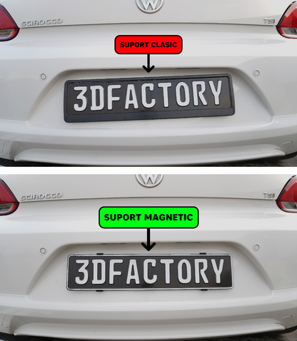 Suport Magnetic Numar Auto Slim