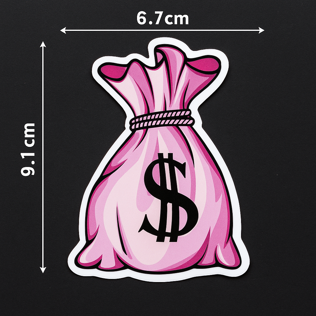 Pink Money Bag