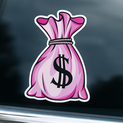 Pink Money Bag