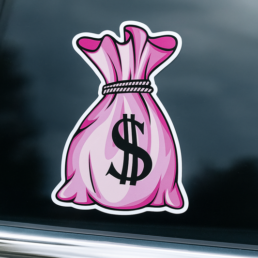 Pink Money Bag