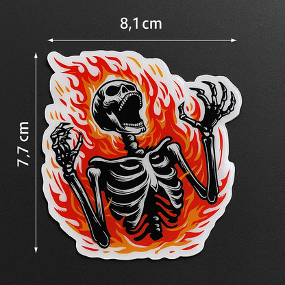 Skeleton In Fire