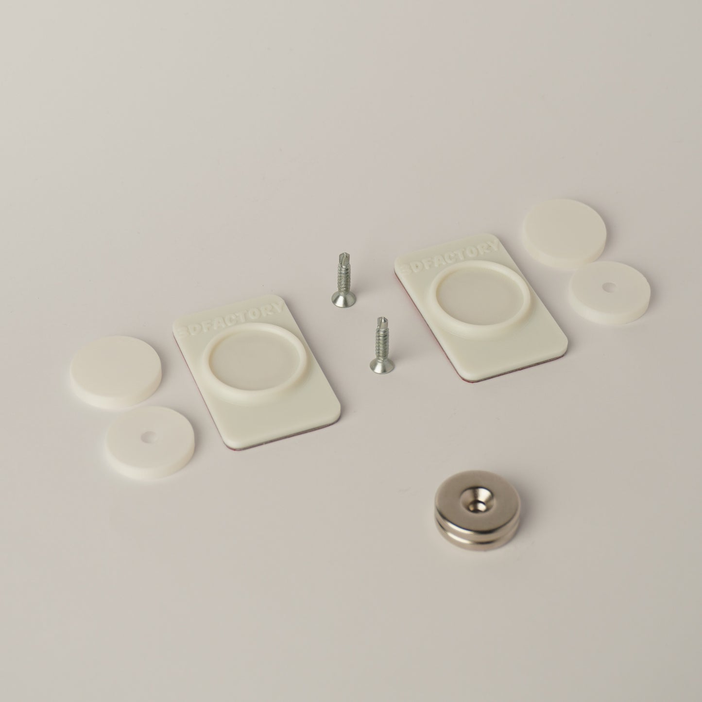 Suport magnetic numar auto Invizibil 1 placuta alb montaj rapid