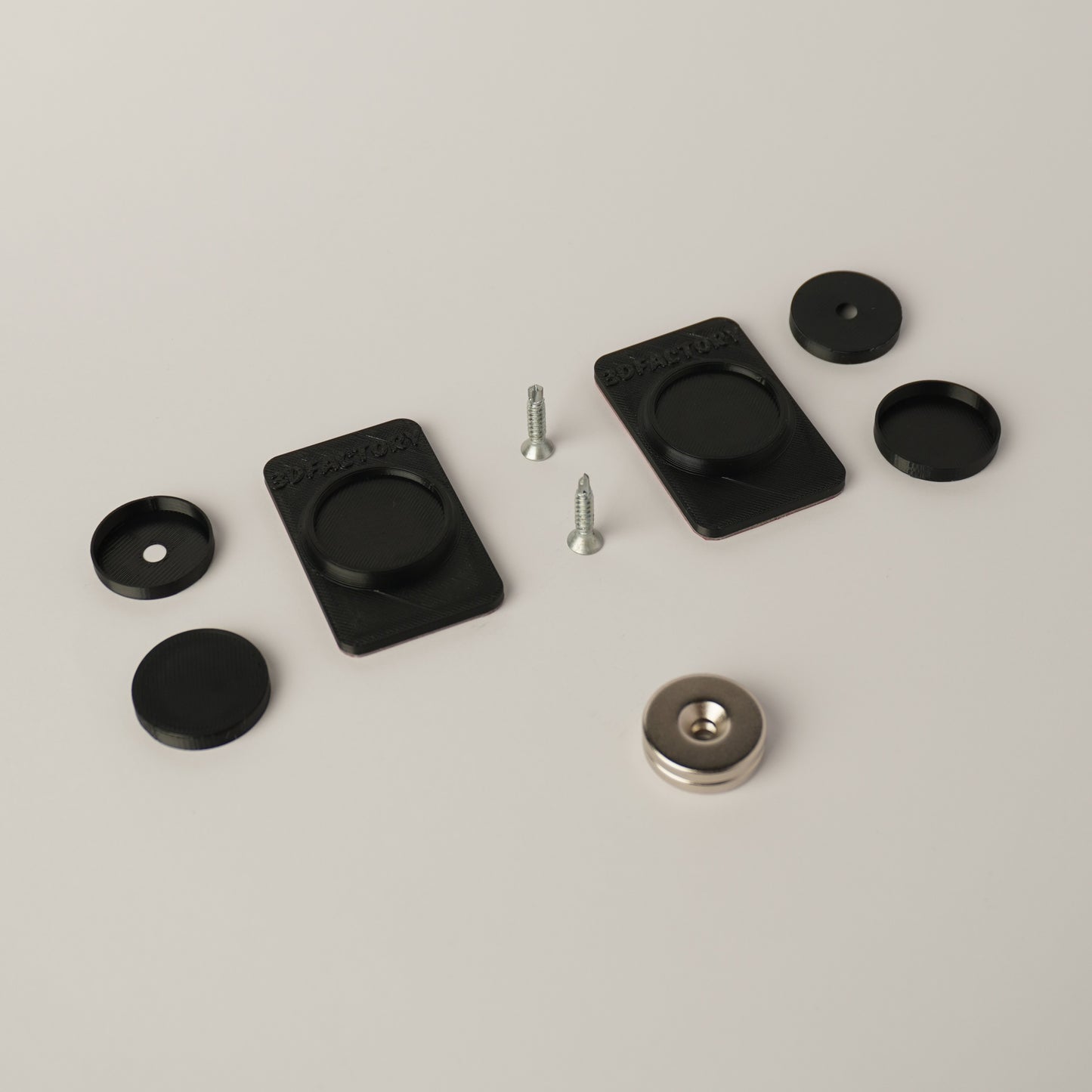 Suport magnetic numar auto Invizibil 1 placuta negru montaj rapid